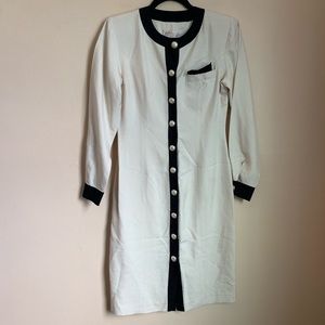 VTG 80s Silk Brooks Brothers Button Down Dress